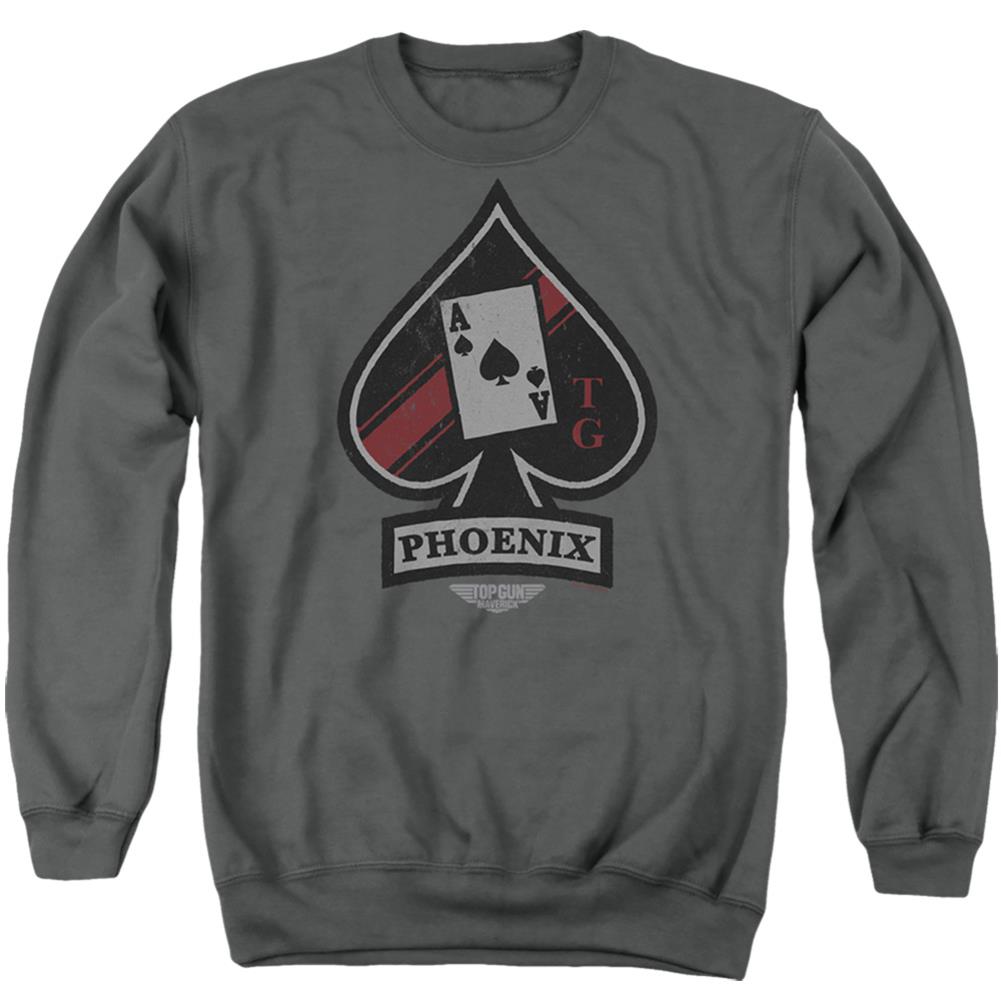Top Gun: Maverick Phoenix Call Sign Men's Crewneck 50 50 Poly Long-Sleeve T-Shirt