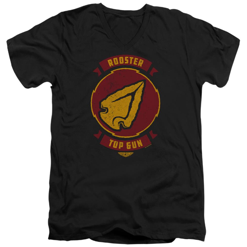 Top Gun: Maverick Rooster Call Sign Men's 30/1 Cotton Slim V-Neck T-Shirt
