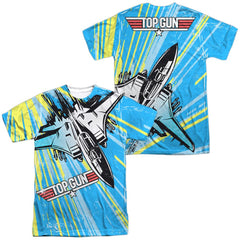 Top Gun Rad Jet (Front/Back Print) Men's Regular Fit Polyester Short-Sleeve T-Shirt