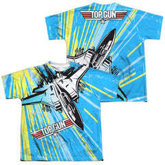 Top Gun Rad Jet (Front/Back Print) Youth Regular Fit Poly Short-Sleeve T-Shirt