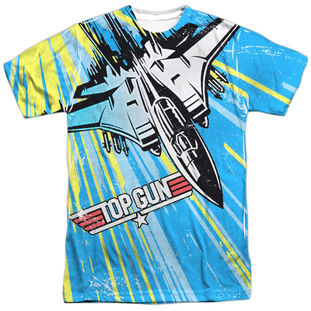 Top Gun Rad Jet Men's Regular Fit Polyester Short-Sleeve T-Shirt
