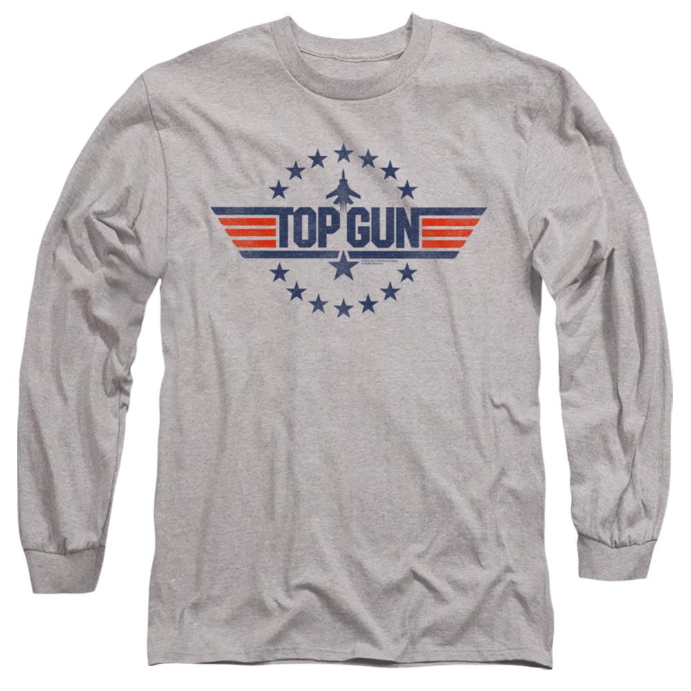 Top Gun Star Logo Men's 18/1 Cotton Long-Sleeve T-Shirt