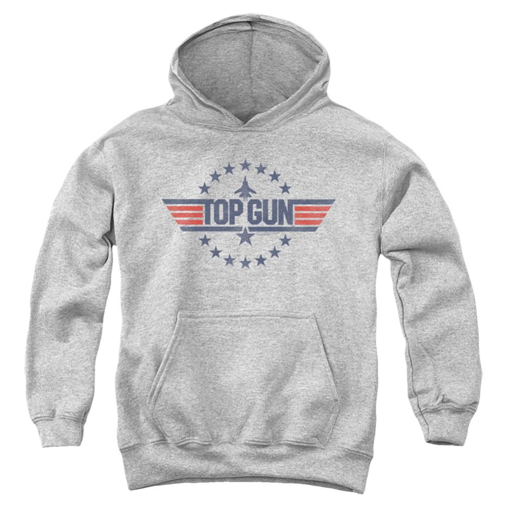 Top Gun Star Logo Youth Cotton Poly Pull-Over Hoodie