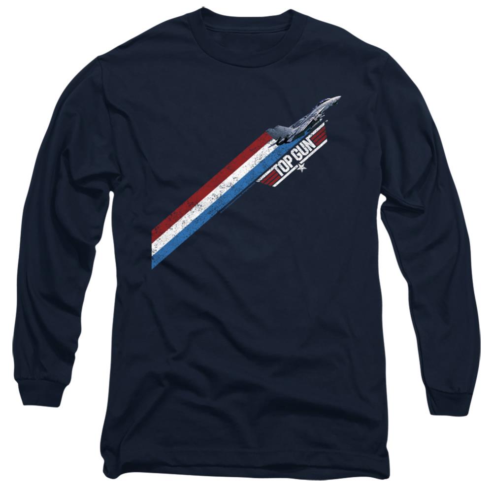 Top Gun Stripes Men's 18/1 Cotton Long-Sleeve T-Shirt