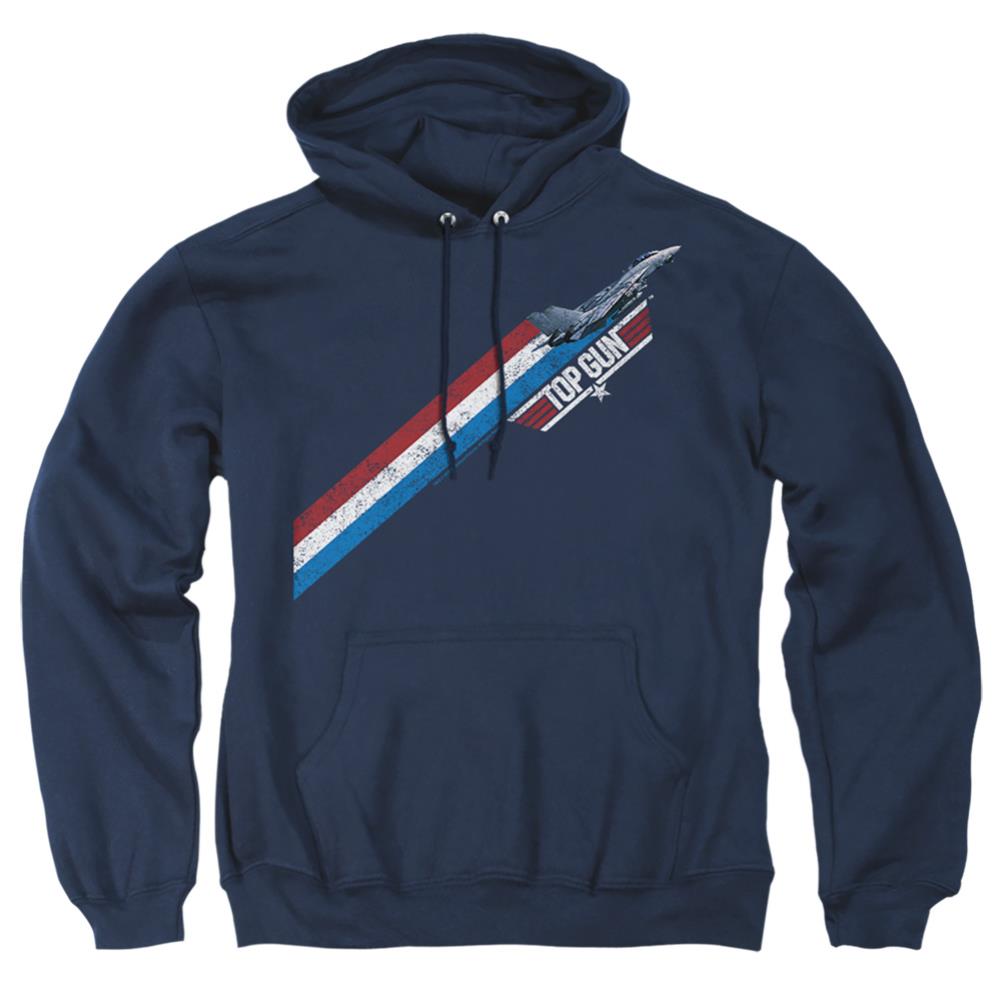 Top Gun Stripes Men's Pull-Over 75 25 Poly Hoodie