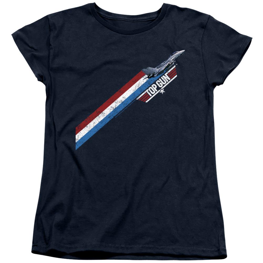 Top Gun Stripes Women's 18/1 Cotton Short-Sleeve T-Shirt