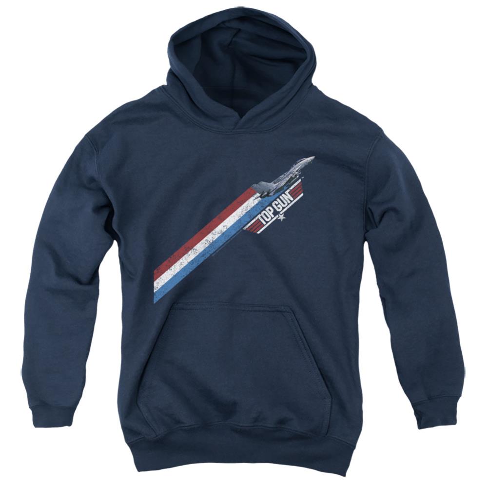 Top Gun Stripes Youth Cotton Poly Pull-Over Hoodie