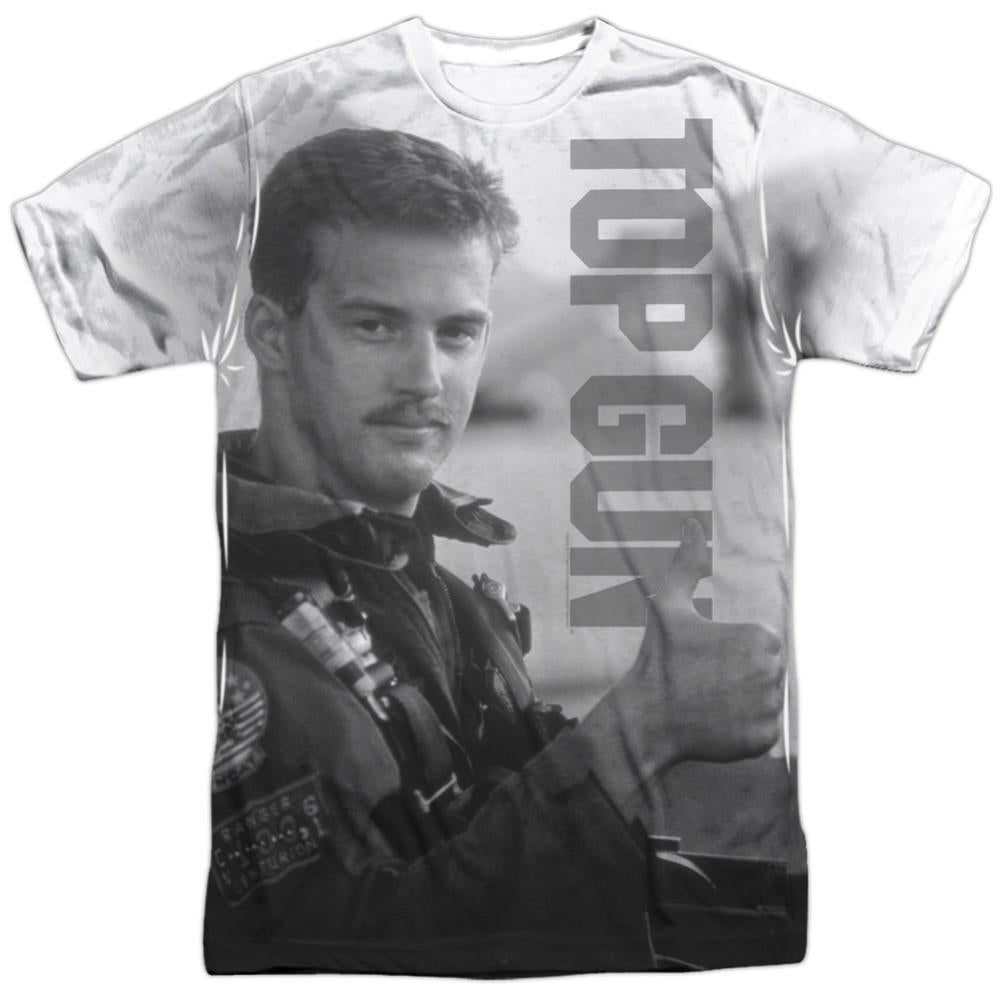 Top Gun Thumbs Up Men's Regular Fit Polyester Short-Sleeve T-Shirt