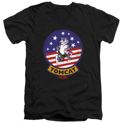 Top Gun Tomcat Sigil Men's 30/1 Cotton Slim V-Neck T-Shirt