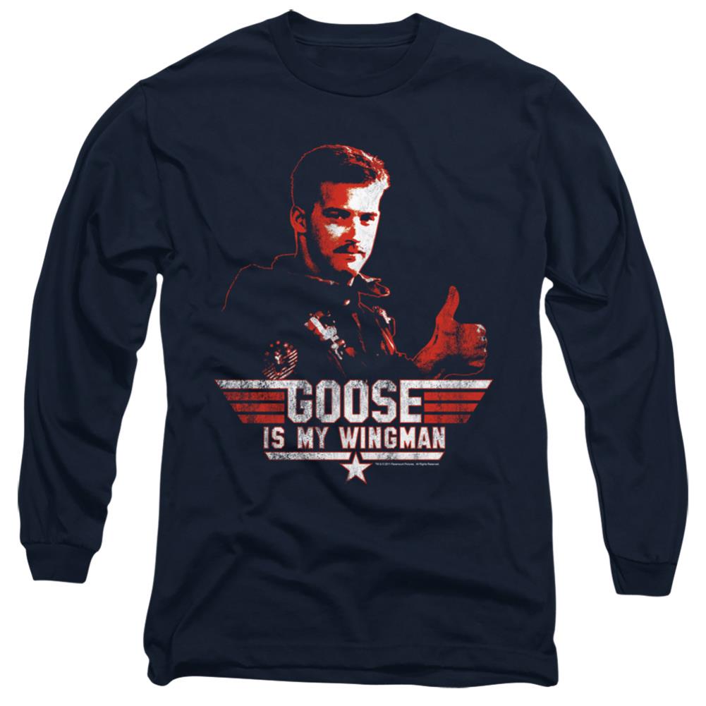 Top Gun Wingman Goose Men's 18/1 Cotton Long-Sleeve T-Shirt