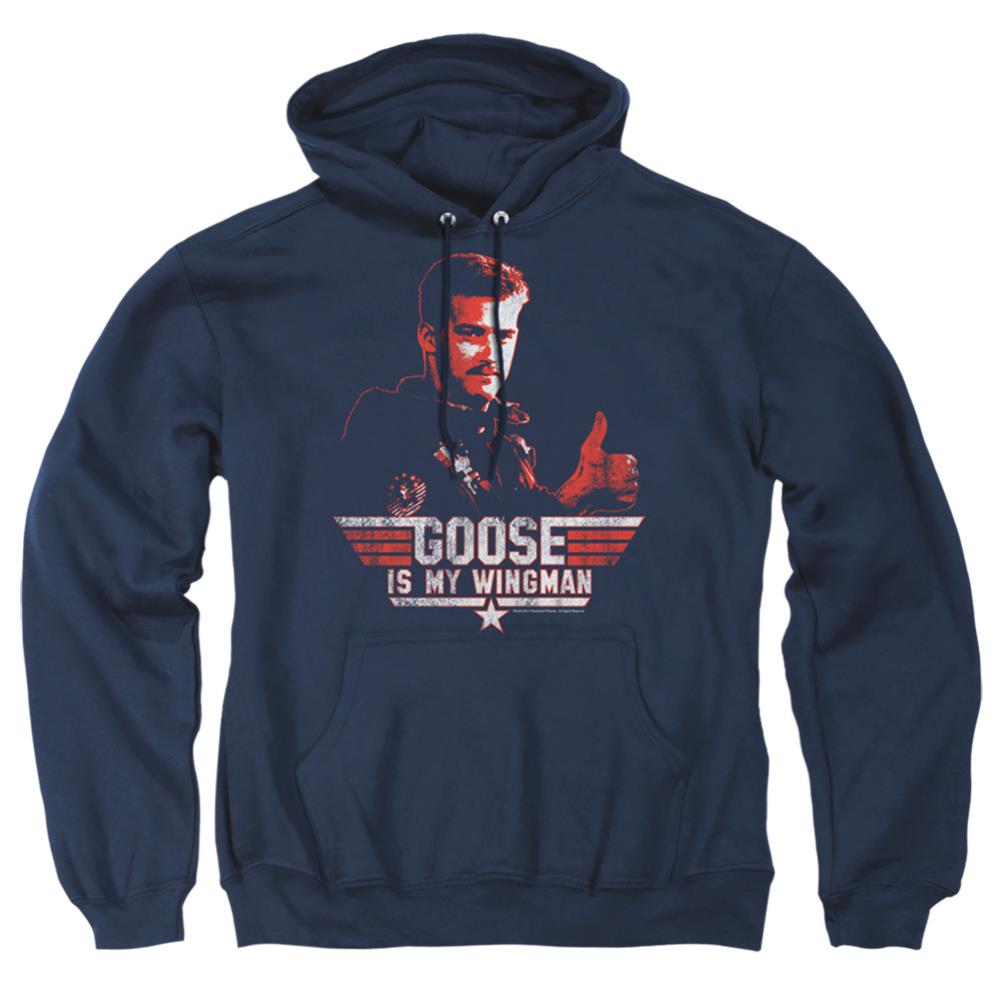 Top Gun Wingman Goose Men's Pull-Over 75 25 Poly Hoodie