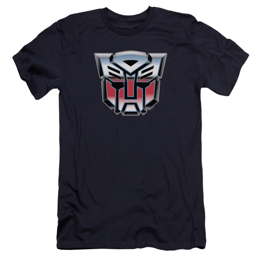 Transformers Autobot Airbrush Logo Men's Ultra-Soft 30/1 Cotton Slim Short-Sleeve T-Shirt