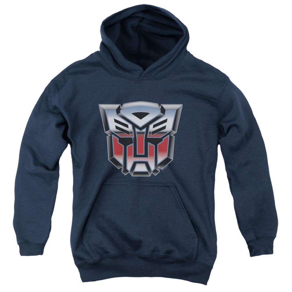 Transformers Autobot Airbrush Logo Youth Cotton Poly Pull-Over Hoodie
