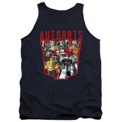 Transformers Autobot Collage Men's 18/1 Cotton Tank Top