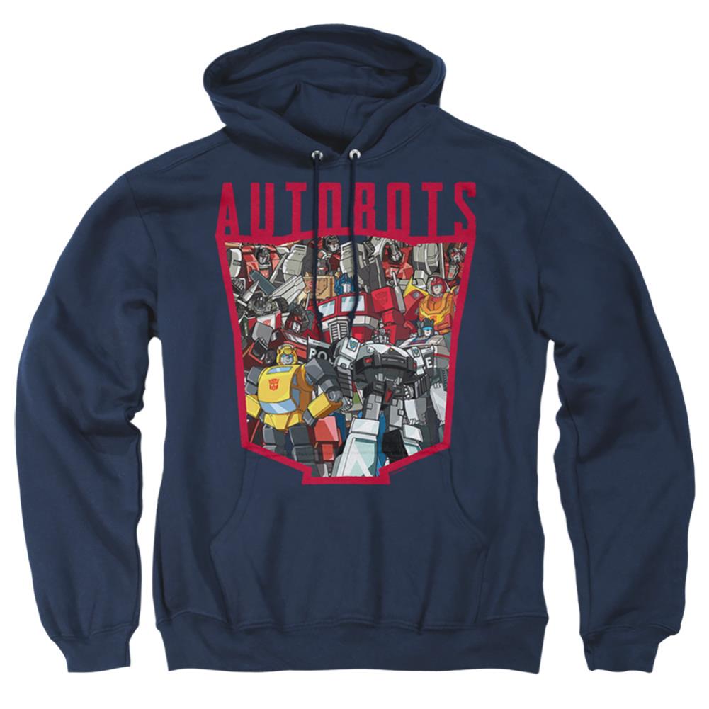 Transformers Autobot Collage Men's Pull-Over 75 25 Poly Hoodie