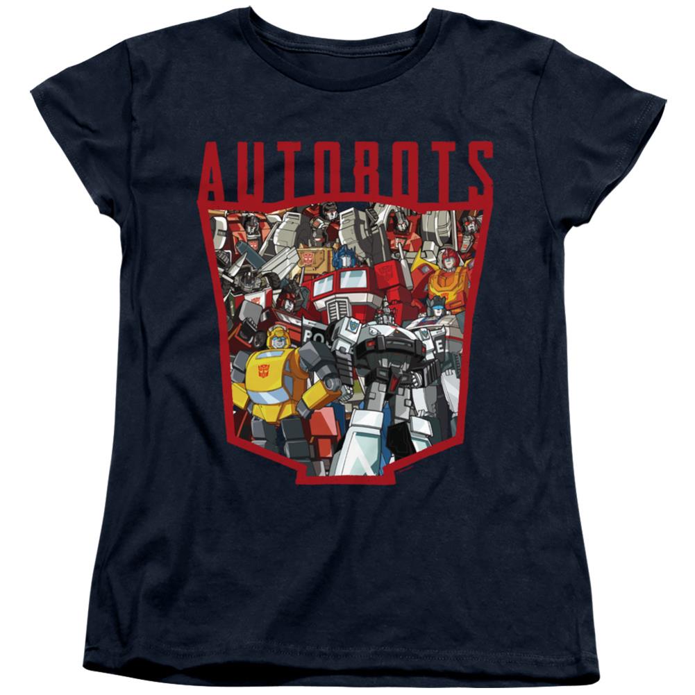 Transformers Autobot Collage Women's 18/1 Cotton Short-Sleeve T-Shirt