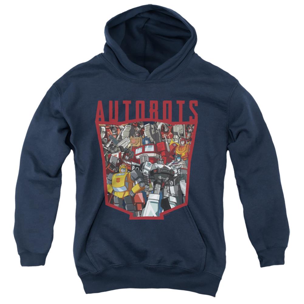 Transformers Autobot Collage Youth Cotton Poly Pull-Over Hoodie