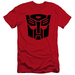 Transformers Autobot Men's Ultra-Soft 30/1 Cotton Slim Short-Sleeve T-Shirt