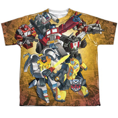 Transformers Autobots V Decepticons Youth Regular Fit Poly Short-Sleeve T-Shirt
