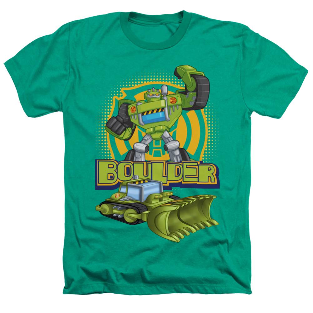 Transformers Boulder Men's 30/1 Heather 60 40 Poly Short-Sleeve T-Shirt