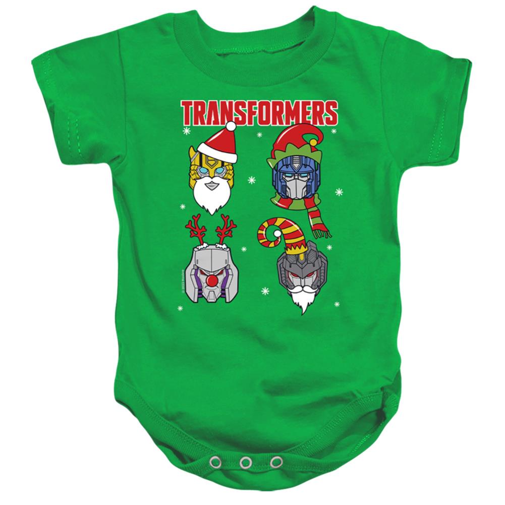 Transformers Christmas Santa Robots Infant's Cotton SS Snapsuit