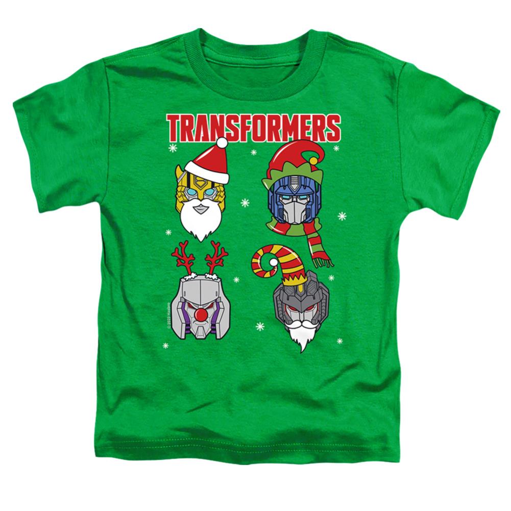 Transformers Christmas Santa Robots Toddler 18/1 Cotton Short-Sleeve T-Shirt