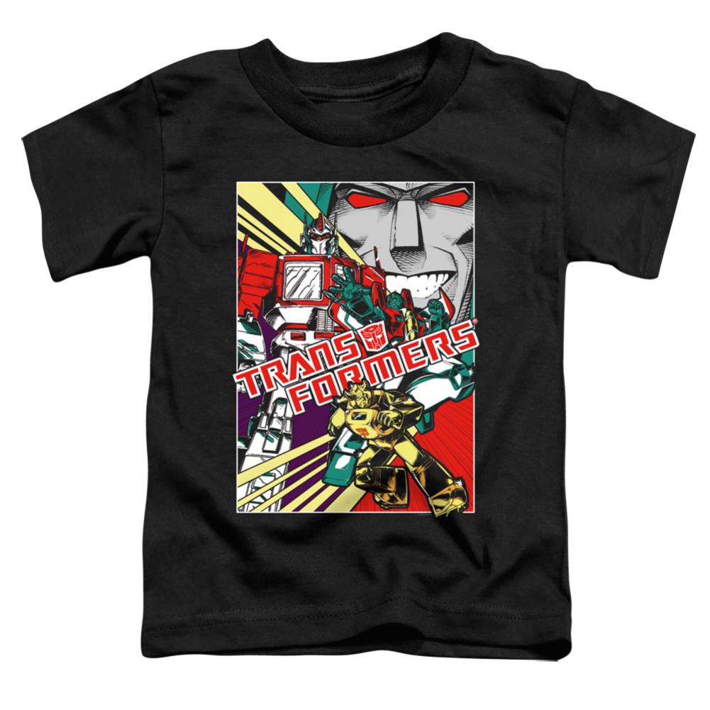 Transformers Comic Poster Toddler 18/1 Cotton Short-Sleeve T-Shirt