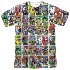 Transformers Cover Collage Men's Regular Fit Polyester Short-Sleeve T-Shirt