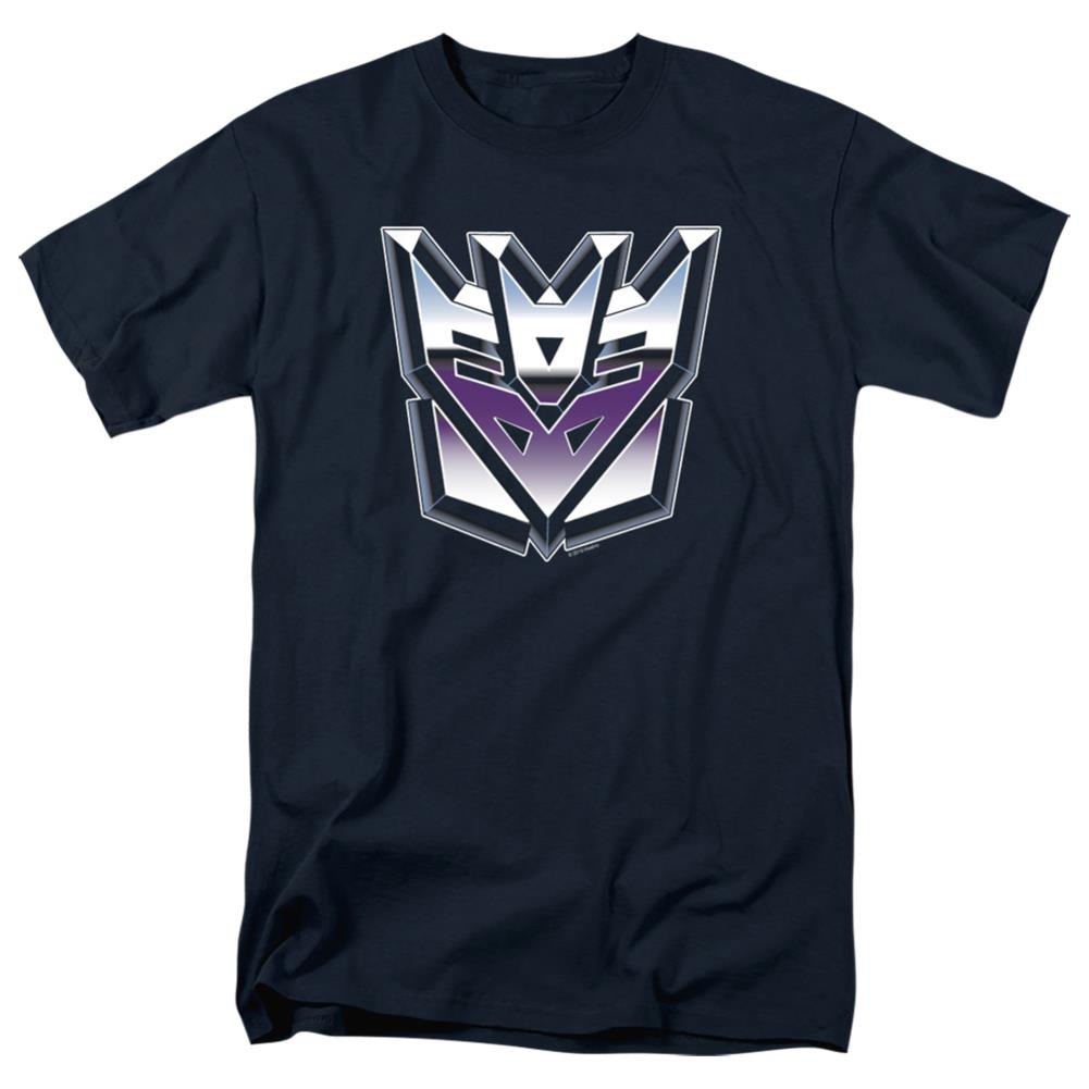Transformers Decepticon Airbrush Logo Men's 18/1 Cotton Short-Sleeve T-Shirt