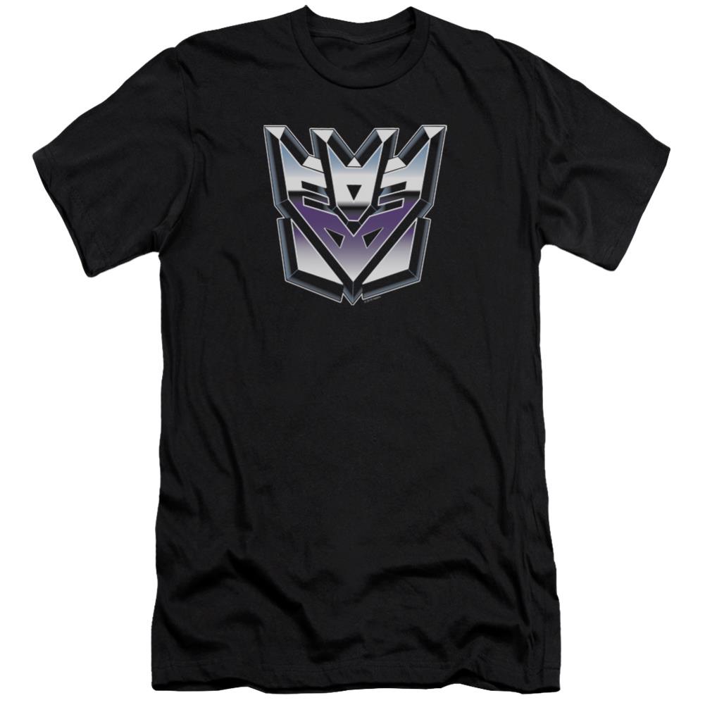Transformers Decepticon Airbrush Logo Men's Ultra-Soft 30/1 Cotton Slim Short-Sleeve T-Shirt