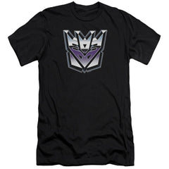Transformers Decepticon Airbrush Logo Men's Ultra-Soft 30/1 Cotton Slim Short-Sleeve T-Shirt