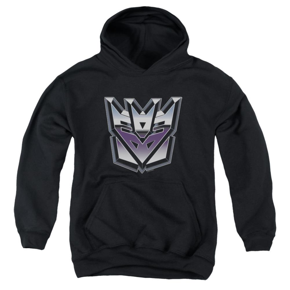 Transformers Decepticon Airbrush Logo Youth Cotton Poly Pull-Over Hoodie