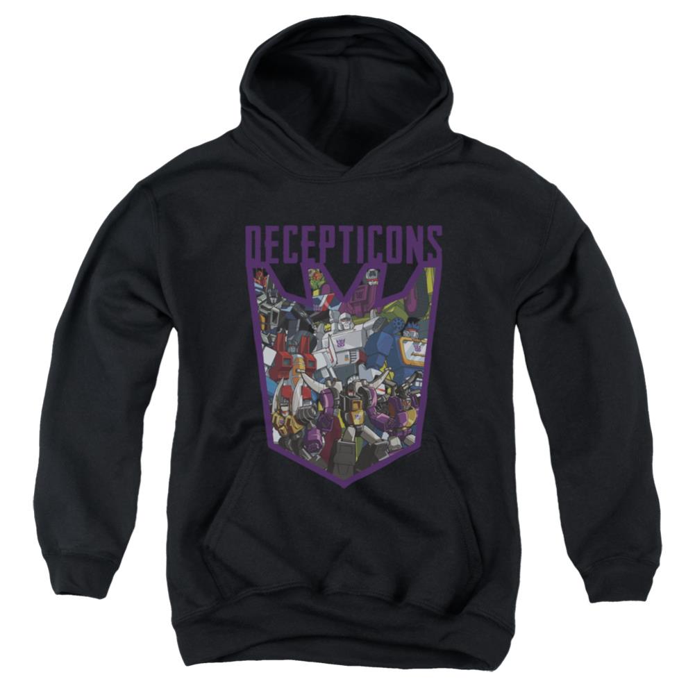 Transformers Decepticon Collage Youth Cotton Poly Pull-Over Hoodie