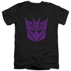 Transformers Decepticon Men's 30/1 Cotton Slim V-Neck T-Shirt