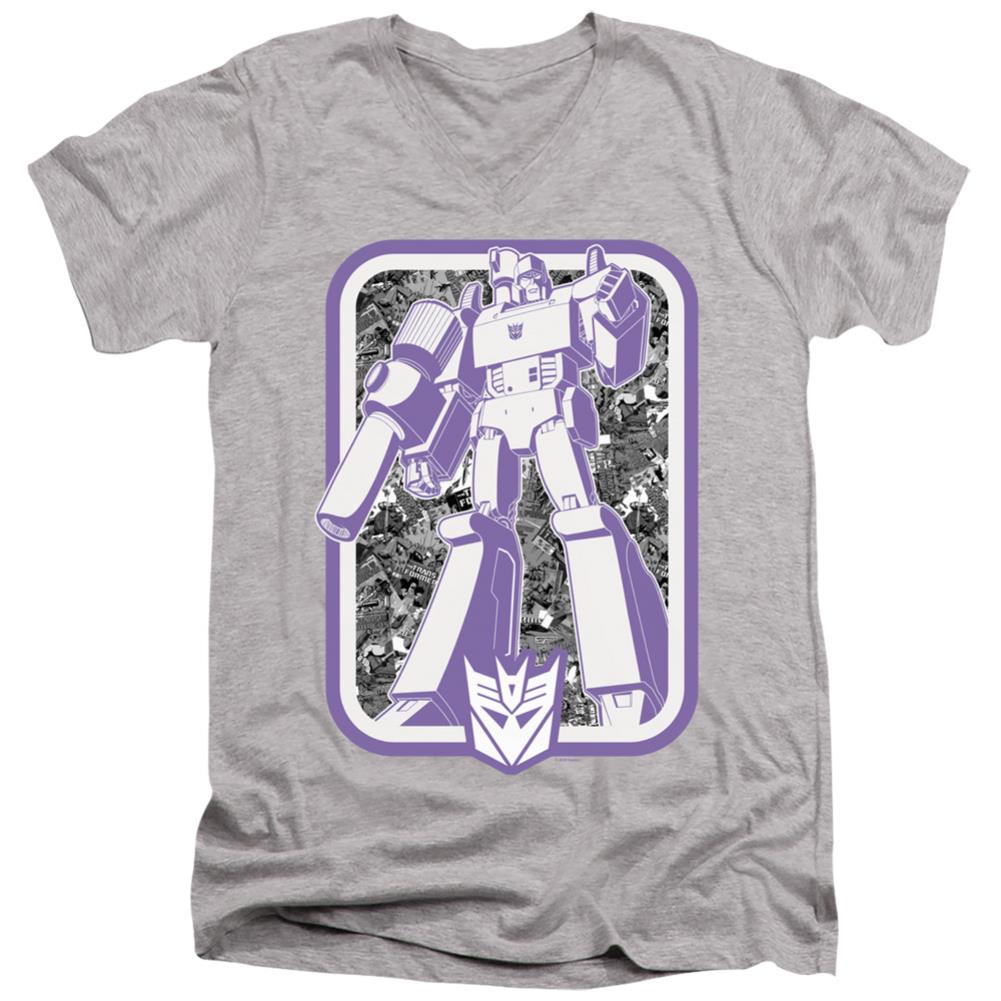 Transformers Decepticon Men's 30/1 Cotton Slim V-Neck T-Shirt
