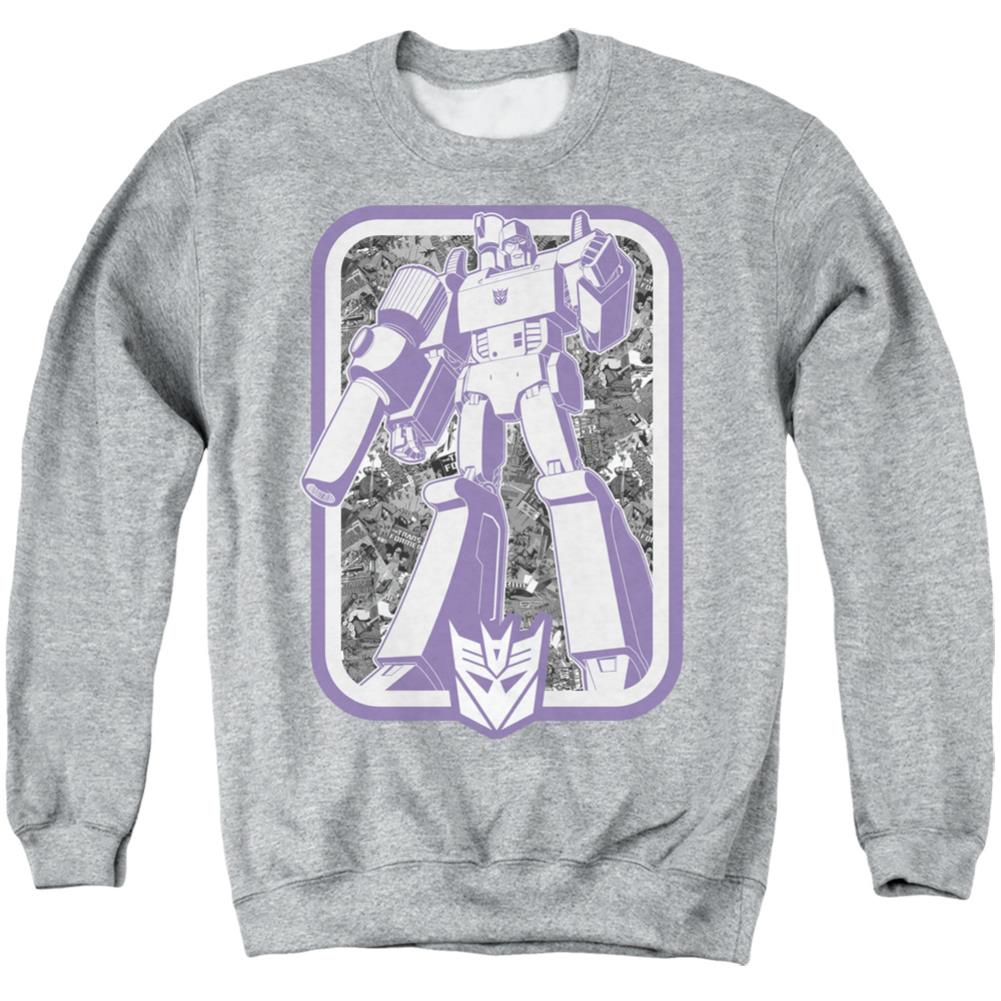 Transformers Decepticon Men's Crewneck 50 50 Poly Long-Sleeve T-Shirt