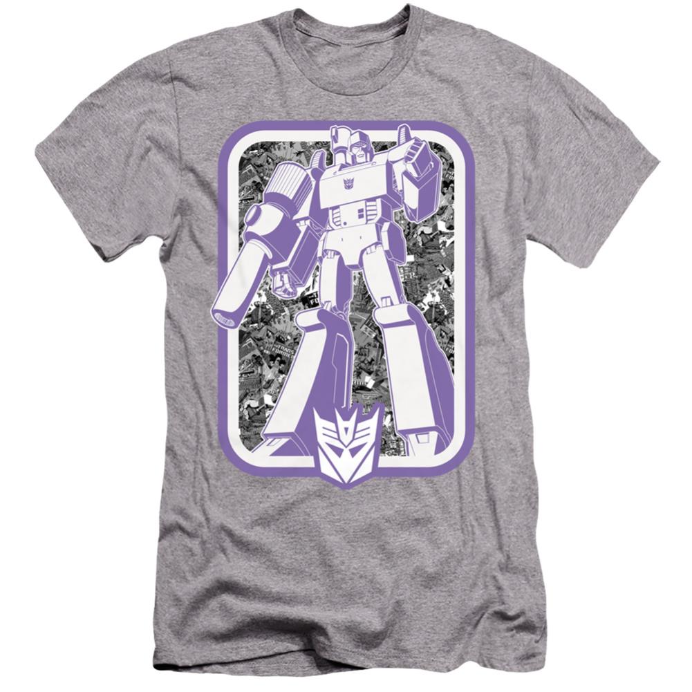 Transformers Decepticon Men's Ultra-Soft 30/1 Cotton Slim Short-Sleeve T-Shirt