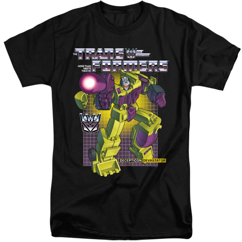 Transformers Devastator Men's 18/1 Tall Cotton Short-Sleeve T-Shirt