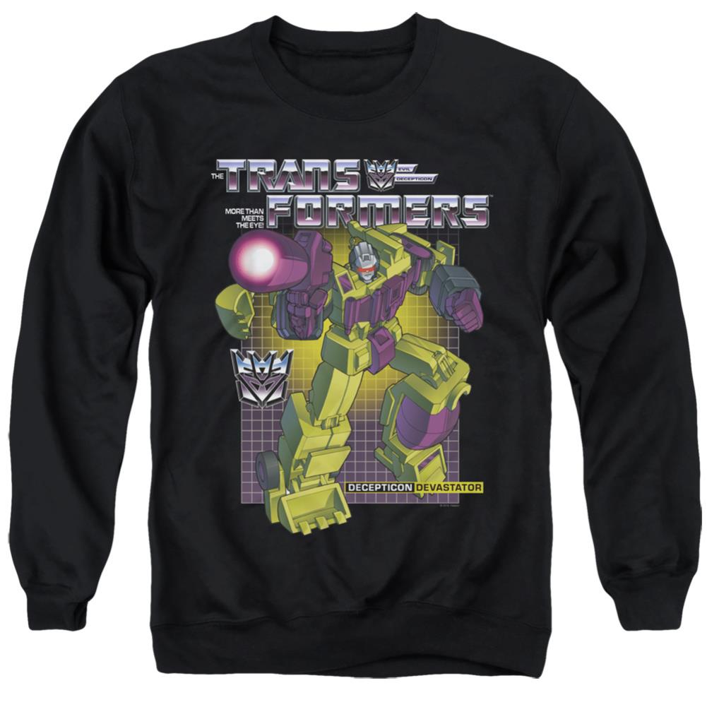 Transformers Devastator Men's Crewneck 50 50 Poly Long-Sleeve T-Shirt