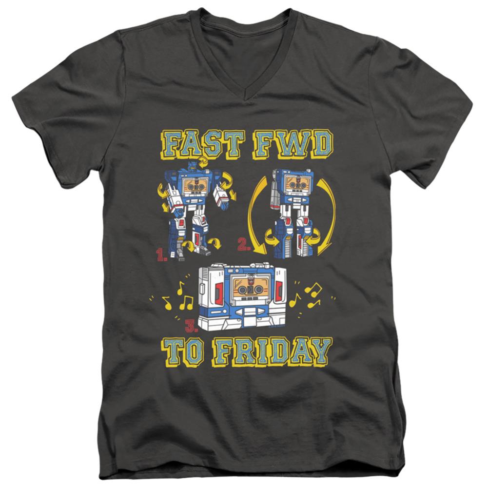 Transformers Forward Friday Men's 30/1 Cotton Slim V-Neck T-Shirt