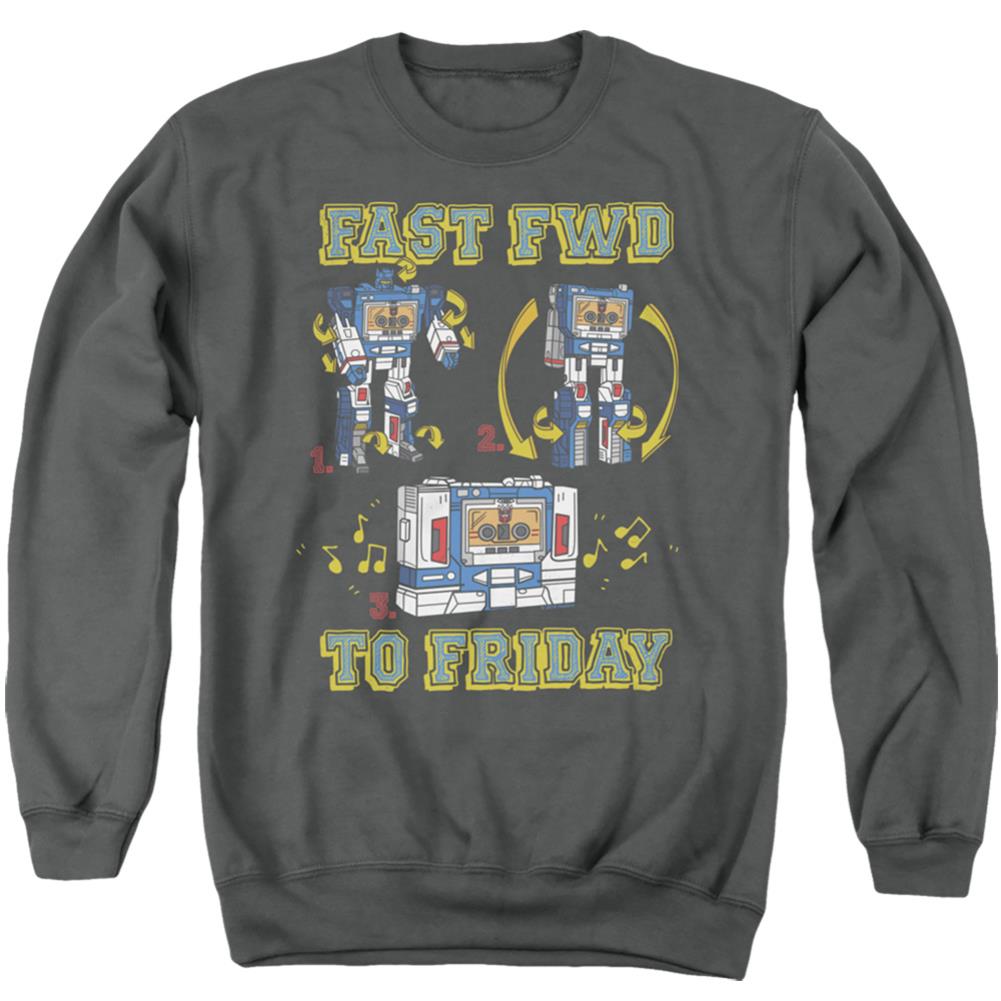 Transformers Forward Friday Men's Crewneck 50 50 Poly Long-Sleeve T-Shirt