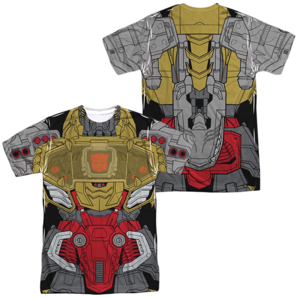 Transformers Grimlock Costume (Front/Back Print) Men's Regular Fit Polyester Short-Sleeve T-Shirt
