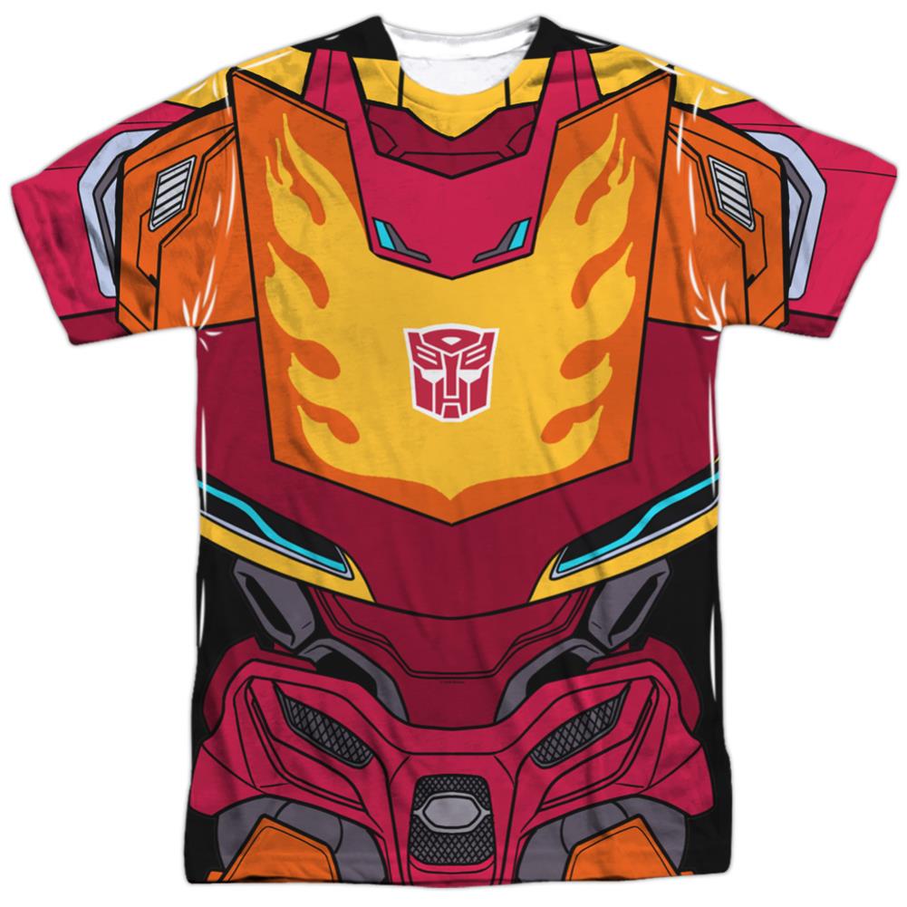 Transformers Hot Rod Costume Men's Regular Fit Polyester Short-Sleeve T-Shirt