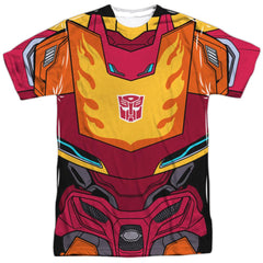 Transformers Hot Rod Costume Men's Regular Fit Polyester Short-Sleeve T-Shirt