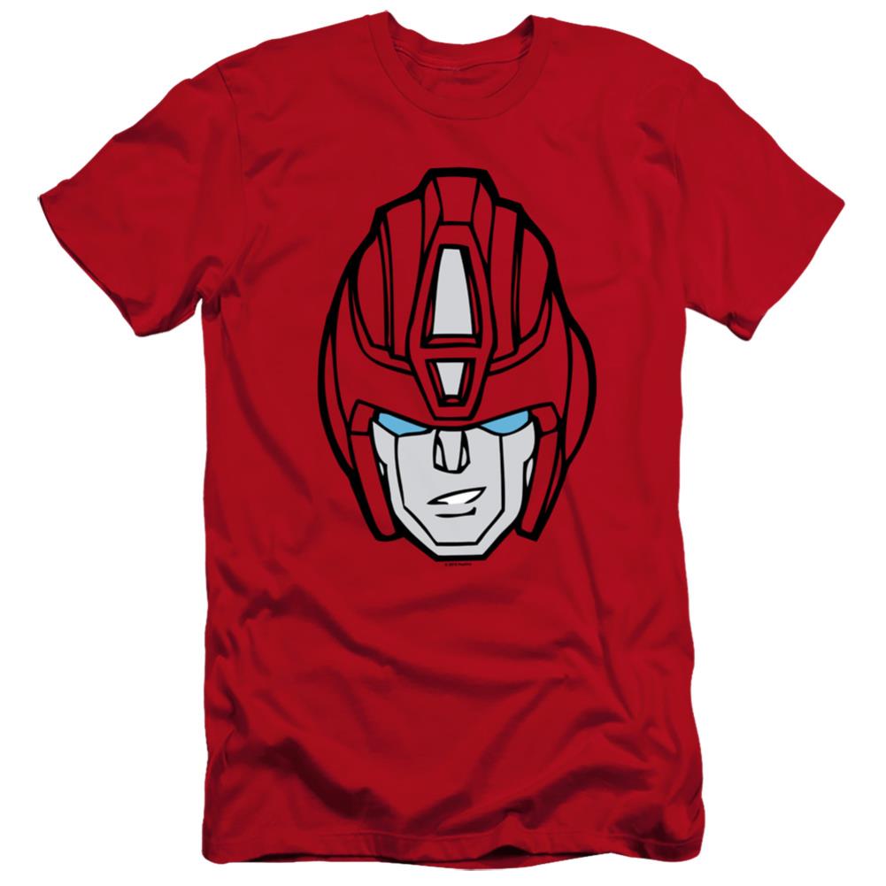Transformers Hot Rod Head Men's Ultra-Soft 30/1 Cotton Slim Short-Sleeve T-Shirt