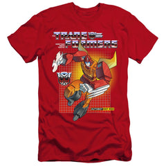 Transformers Hot Rod Men's Ultra-Soft 30/1 Cotton Slim Short-Sleeve T-Shirt