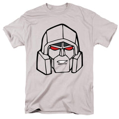 Transformers Megatron Head Men's 18/1 Cotton Short-Sleeve T-Shirt