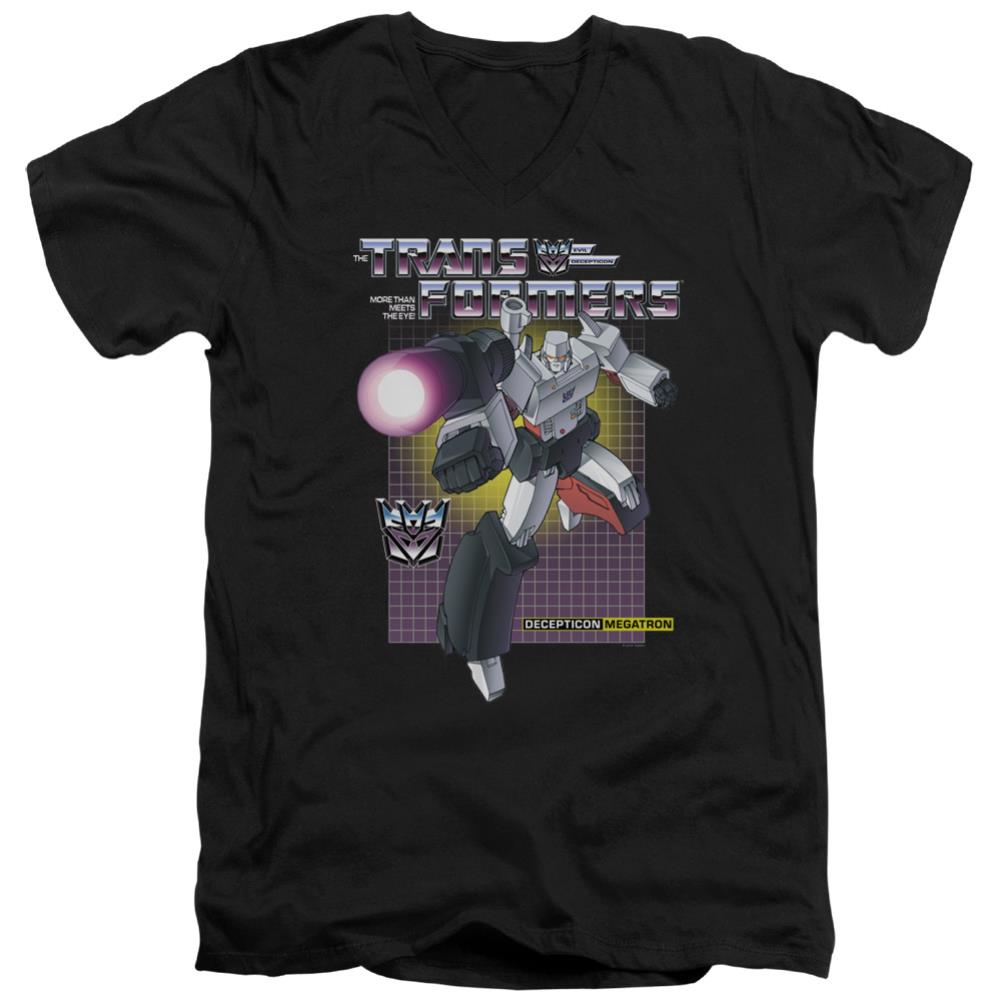 Transformers Megatron Men's 30/1 Cotton Slim V-Neck T-Shirt