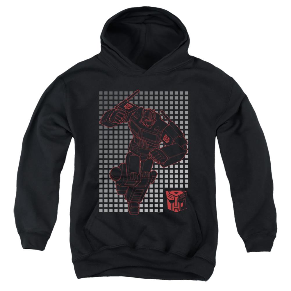 Transformers Optimus Grid Youth Cotton Poly Pull-Over Hoodie