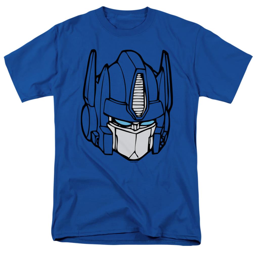 Transformers Optimus Head Men's 18/1 Cotton Short-Sleeve T-Shirt